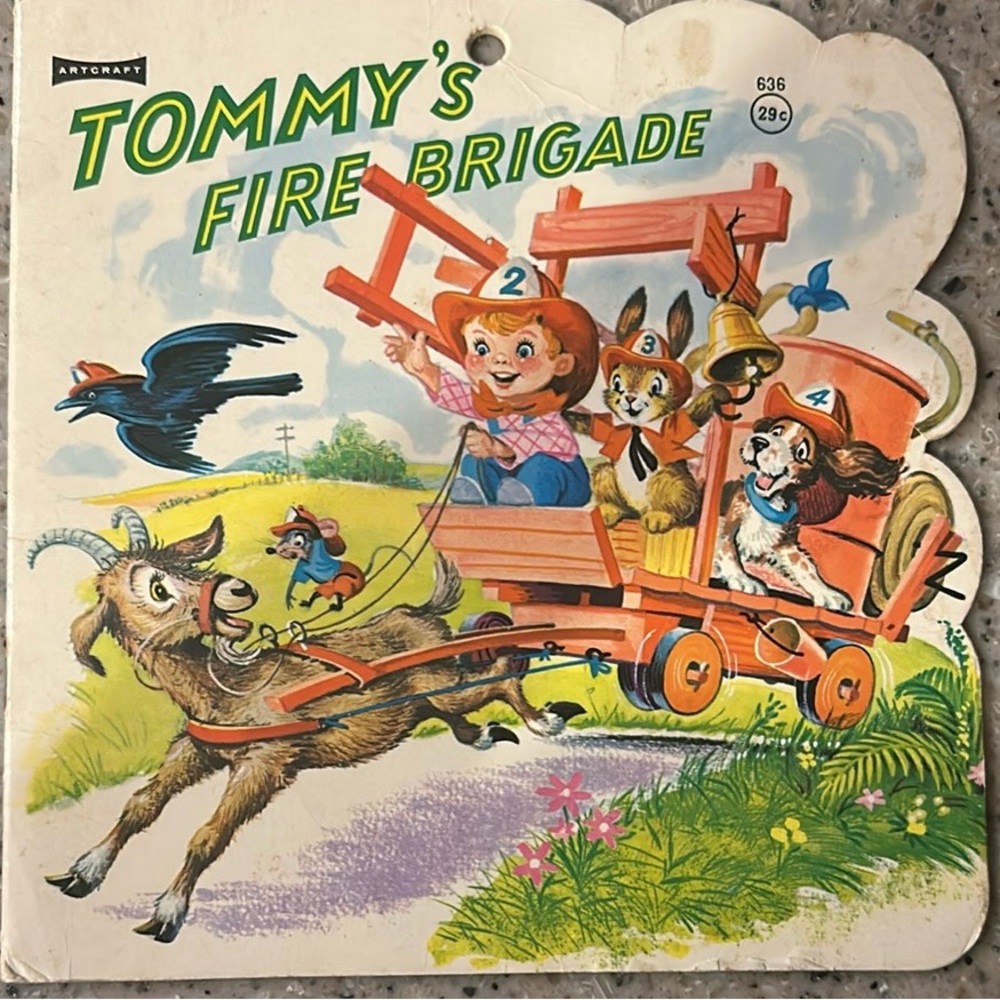 Tommy's Fire Brigade is a vintage children's book from Considered a rare find